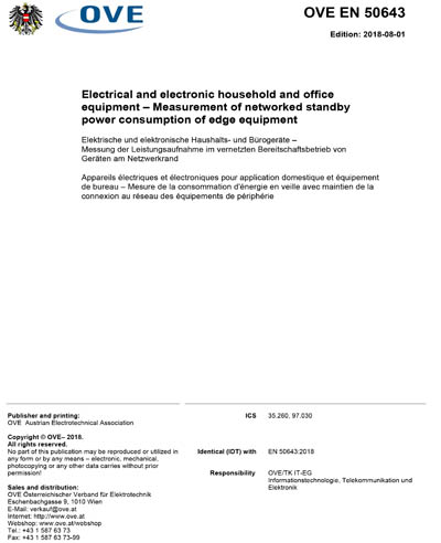 OVE EN 50643:2018 - Electrical and electronic household and office ...