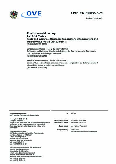 Standards PDF Cover Page