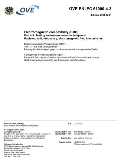 Standards PDF Cover Page