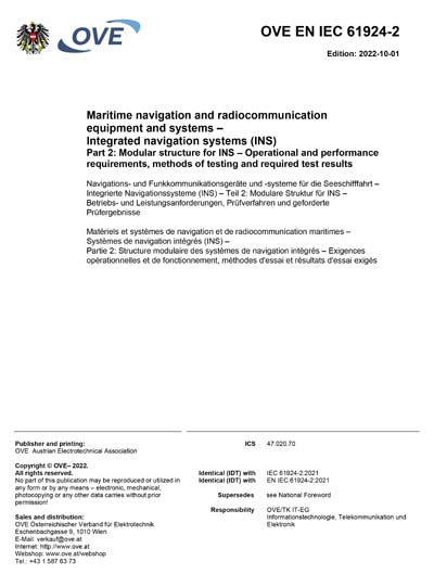 Standards PDF Cover Page