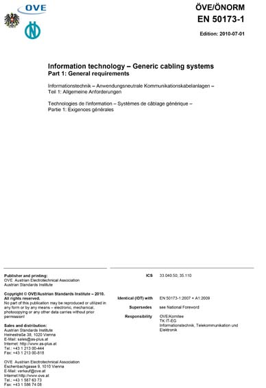 Standards PDF Cover Page