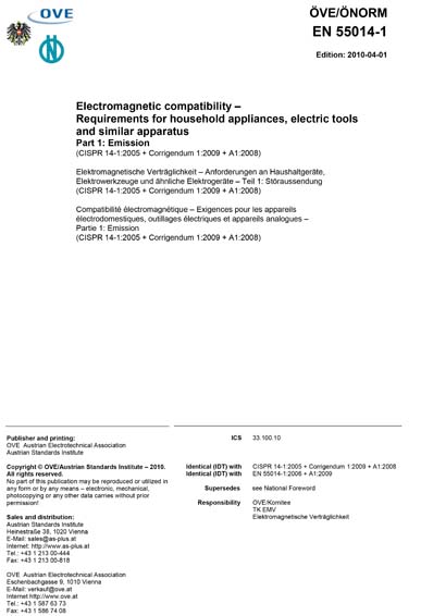 Standards PDF Cover Page