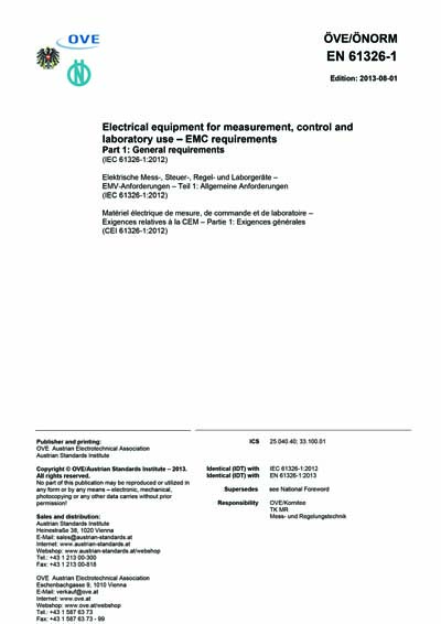 Standards PDF Cover Page