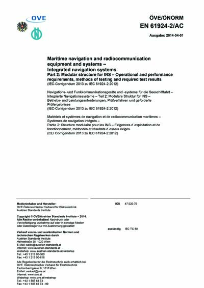 Standards PDF Cover Page