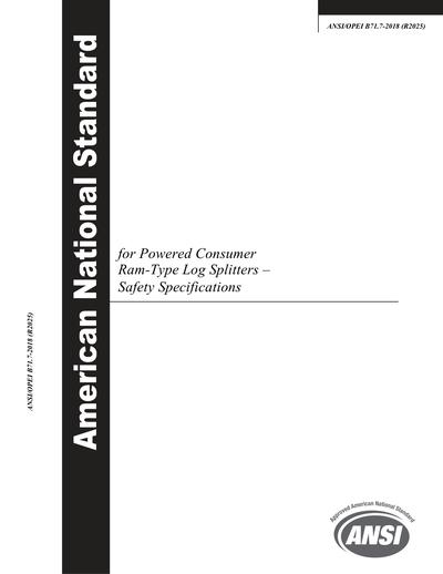Standards PDF Cover Page
