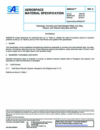 Standards PDF Cover Page