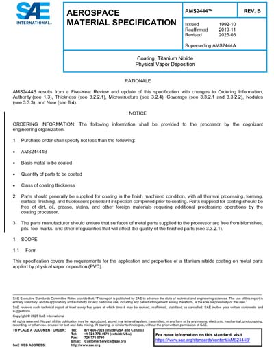 Standards PDF Cover Page