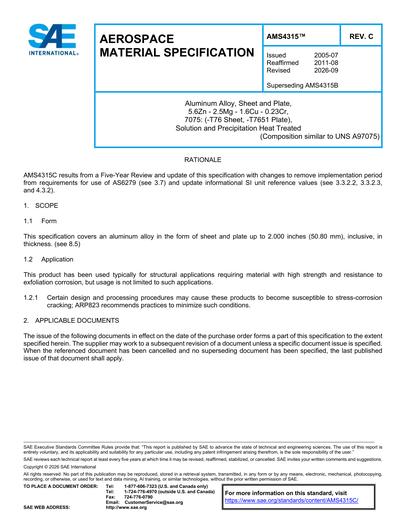 Standards PDF Cover Page