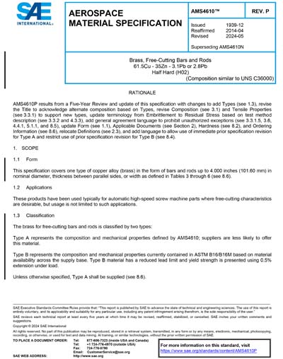 Standards PDF Cover Page