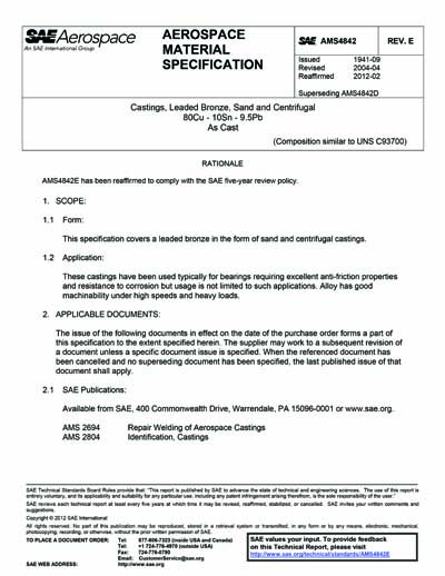 Standards PDF Cover Page