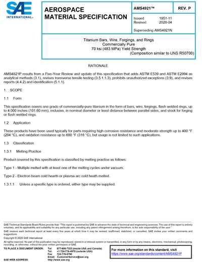 Standards PDF Cover Page