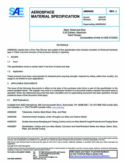Standards PDF Cover Page
