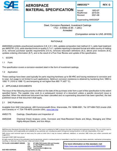 Standards PDF Cover Page