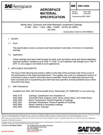 Standards PDF Cover Page