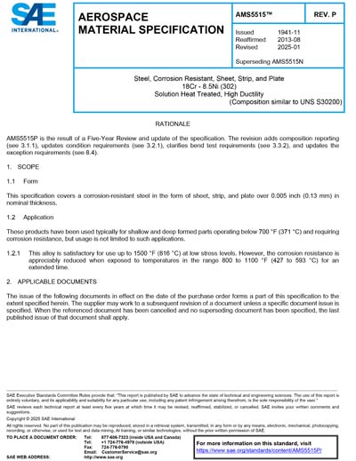 Standards PDF Cover Page