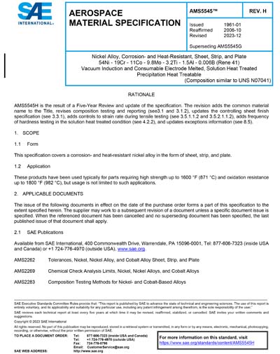 Standards PDF Cover Page