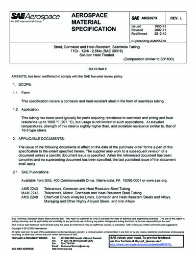 Standards PDF Cover Page