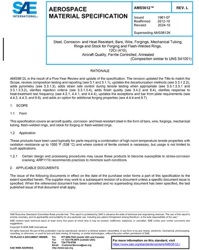 Standards PDF Cover Page
