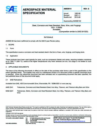 Standards PDF Cover Page