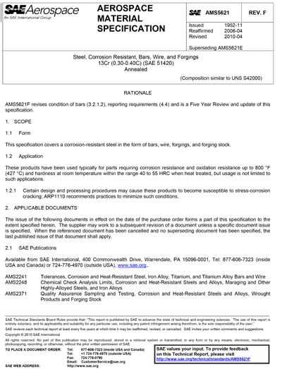 Standards PDF Cover Page