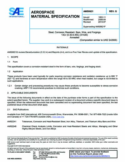 Standards PDF Cover Page