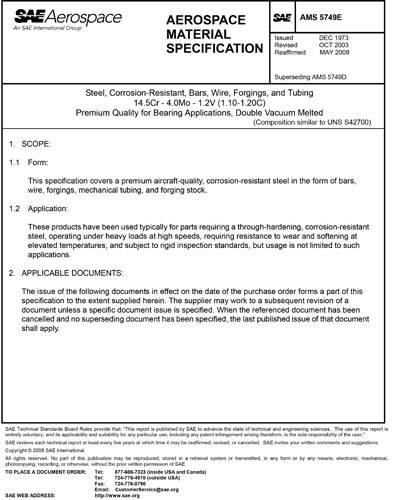 Standards PDF Cover Page