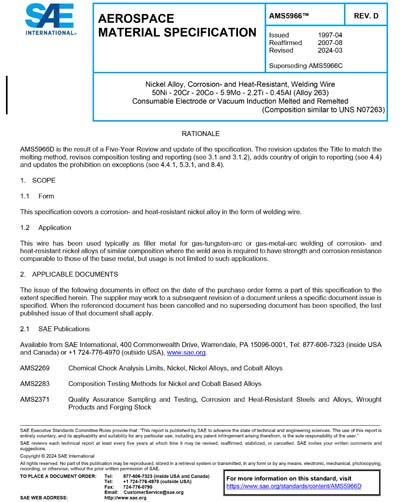 Standards PDF Cover Page