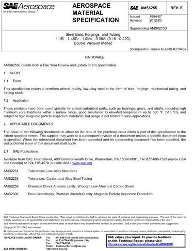 Standards PDF Cover Page