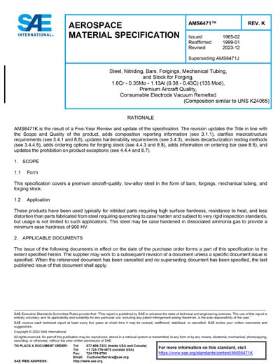 Standards PDF Cover Page