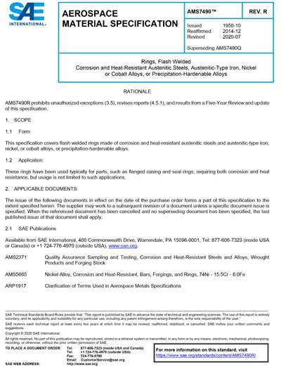 Standards PDF Cover Page