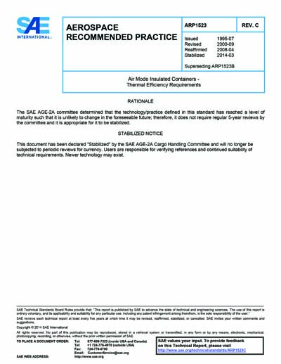 Standards PDF Cover Page