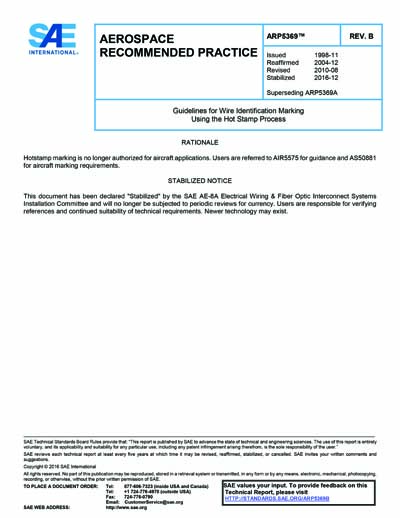 Standards PDF Cover Page