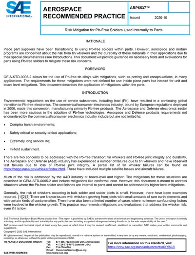 Standards PDF Cover Page
