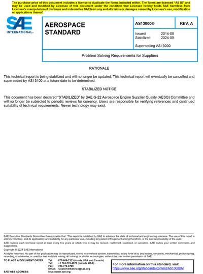 Standards PDF Cover Page