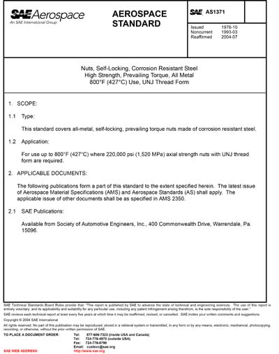 Standards PDF Cover Page