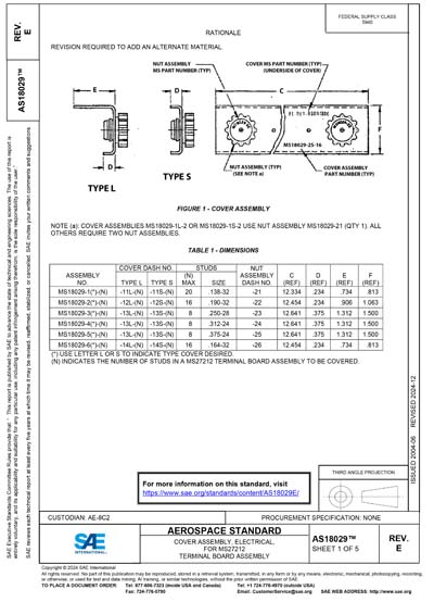 Standards PDF Cover Page