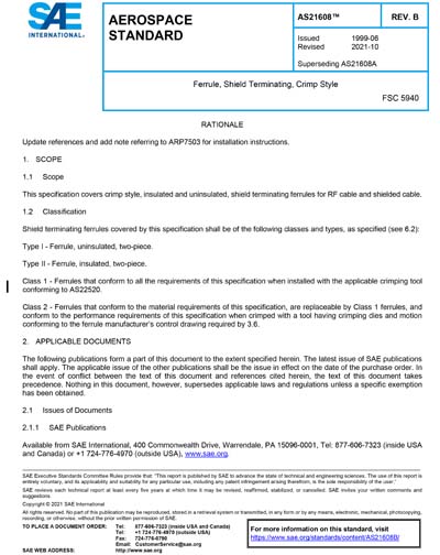 Standards PDF Cover Page