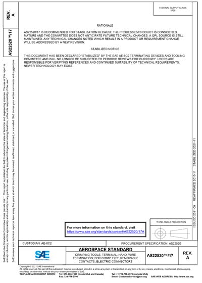 Standards PDF Cover Page
