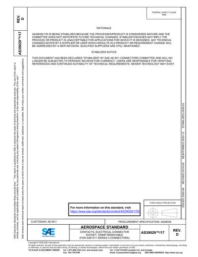 Standards PDF Cover Page