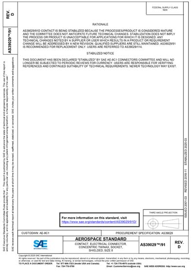 Standards PDF Cover Page