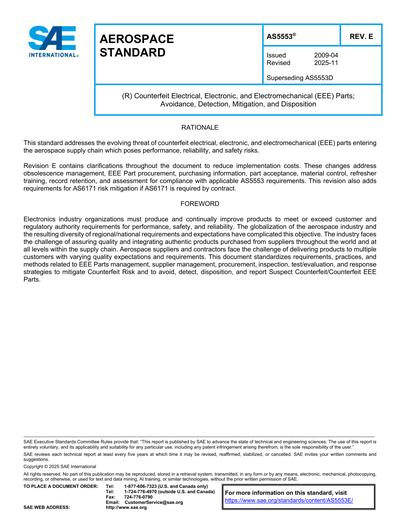 Standards PDF Cover Page