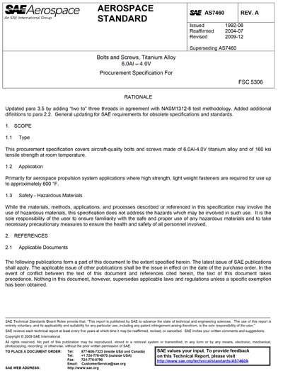 Standards PDF Cover Page
