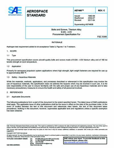 Standards PDF Cover Page