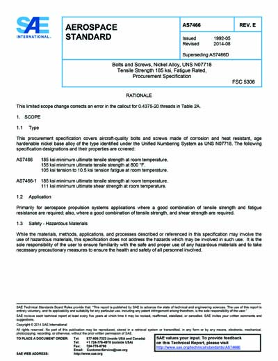 Standards PDF Cover Page
