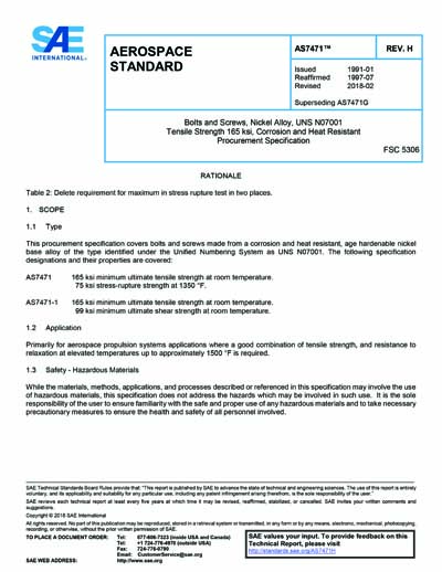 Standards PDF Cover Page