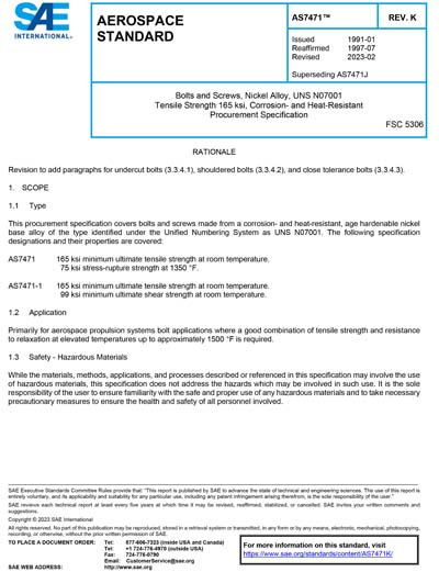 Standards PDF Cover Page