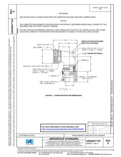 Shield Terminating Backshell SAE AS 85049/24E-2026 - CONNECTOR ACCESSORIES, ELECTRICAL, BACKSHELL ...