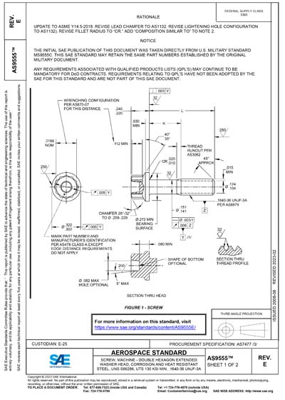 Standards PDF Cover Page