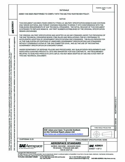 Standards PDF Cover Page