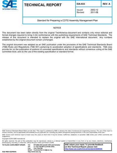 Standards PDF Cover Page